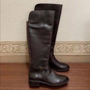 New INC Womens Fadora Leather Studded Riding Boots